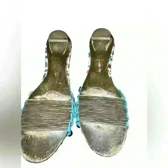 M by Morenatom Blue sandals Sz 10 Boho Chic - Picture 3 of 3